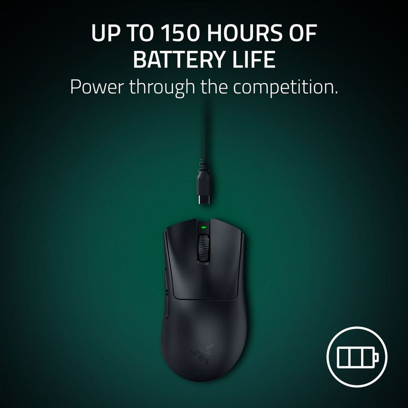 Razer DeathAdder V4 Pro wireless gaming mouse black, UK version