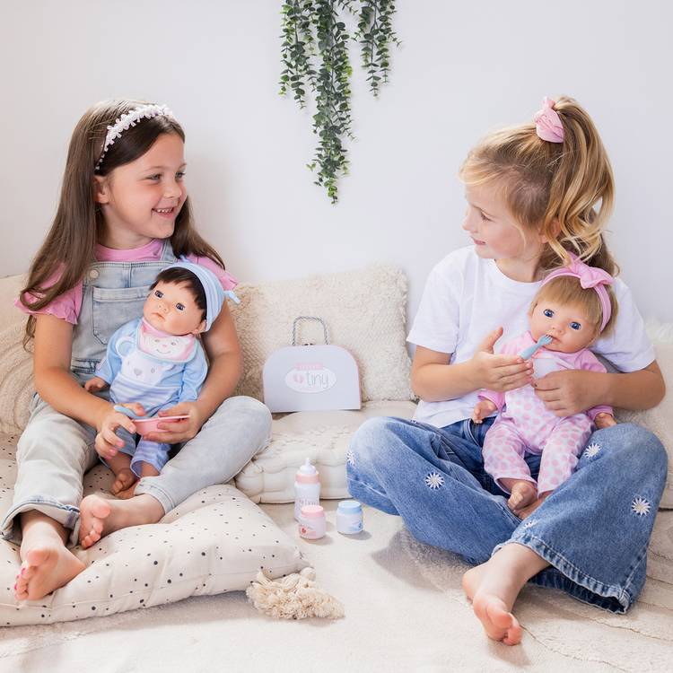 Tiny Treasures doll feeding set teddy bear, UK version