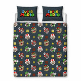 Nintendo Super Mario bedding set black and white double (British brand)