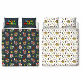 Nintendo Super Mario bedding set black and white double (British brand)