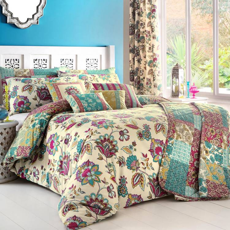 Dreams & Drapes Marinelli cream double duvet set, UK version