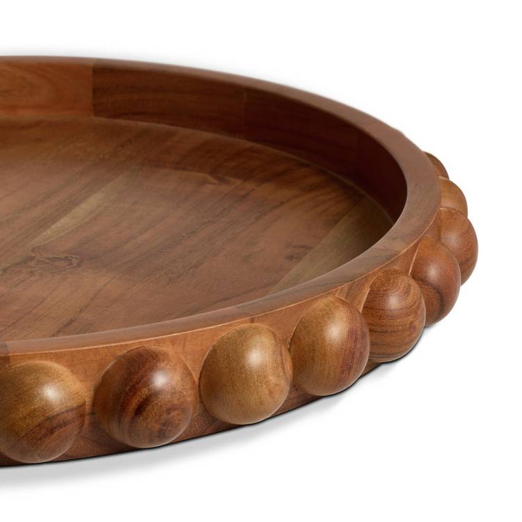 Habitat Bobbin wooden tray 42cm, UK version