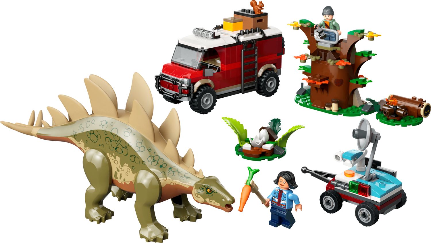 LEGO Jurassic World Stegosaurus Discovery Coffret Dinosaure 420 Pièces - Produit britannique