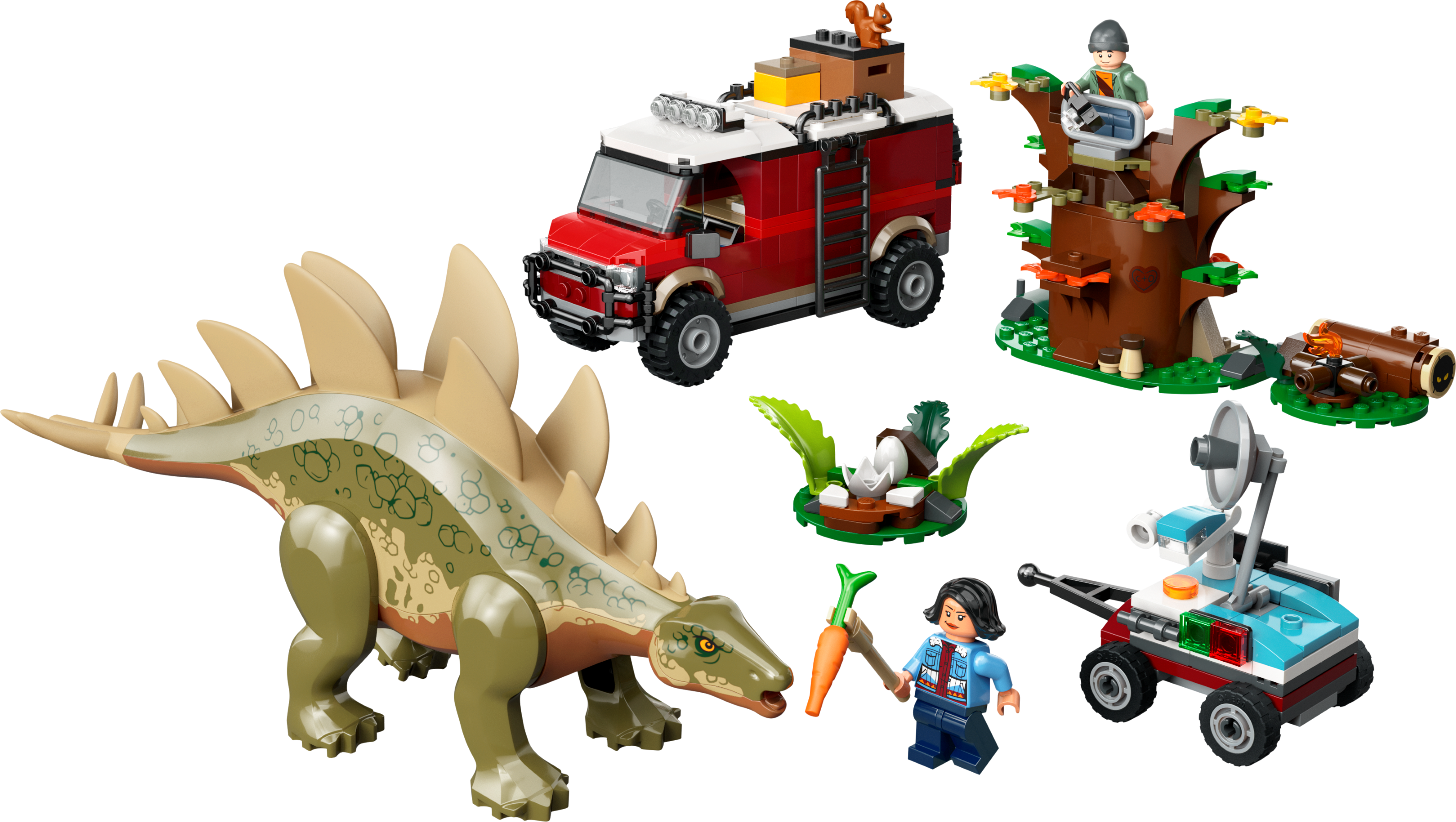 LEGO Jurassic World Stegosaurus Discovery Coffret Dinosaure 420 Pièces - Produit britannique