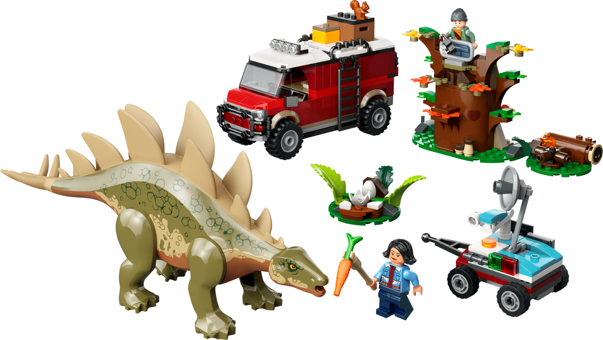 LEGO Jurassic World Stegosaurus Discovery Coffret Dinosaure 420 Pièces - Produit britannique