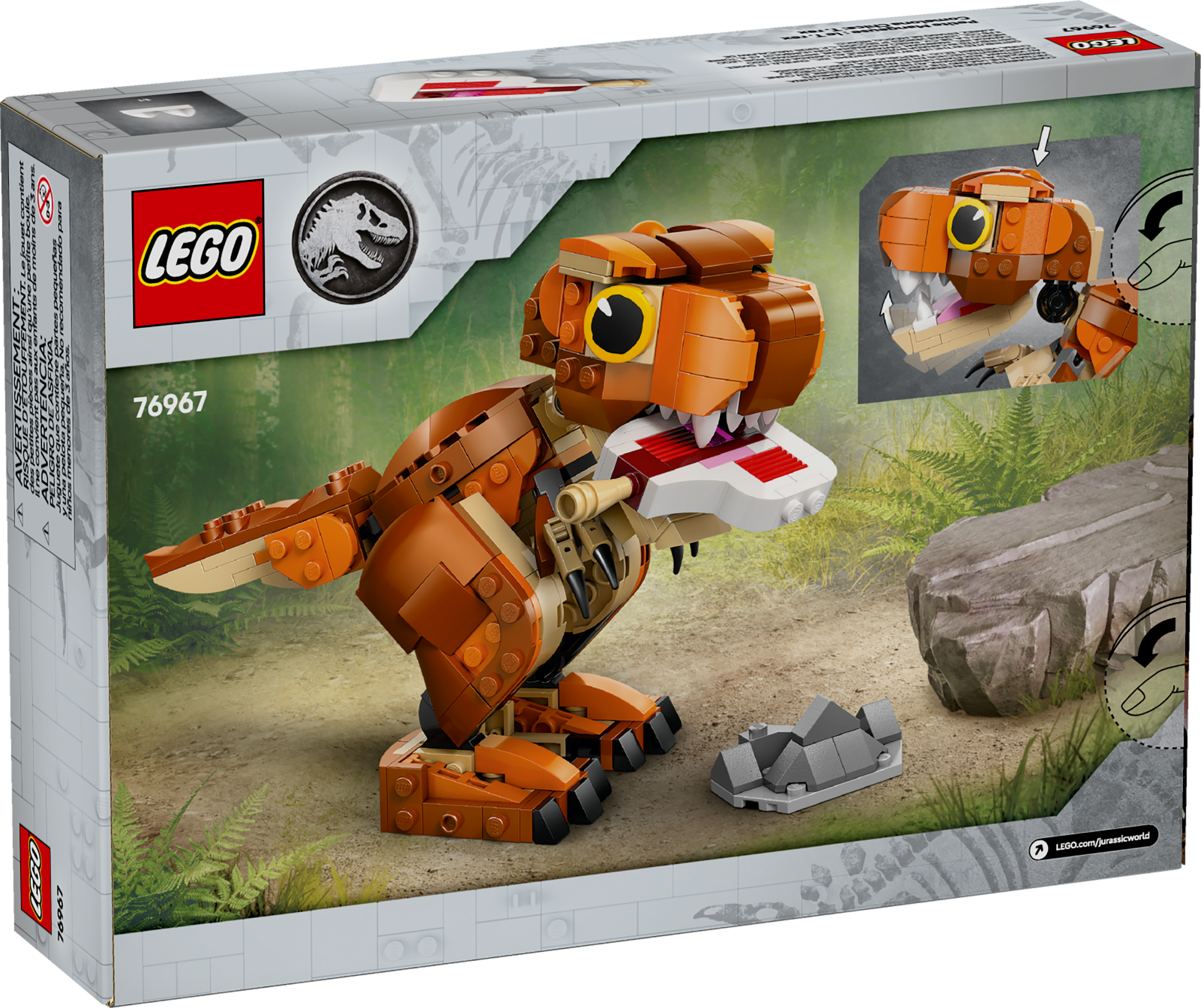 LEGO Jurassic World Little Eatie T rex, imported from the UK