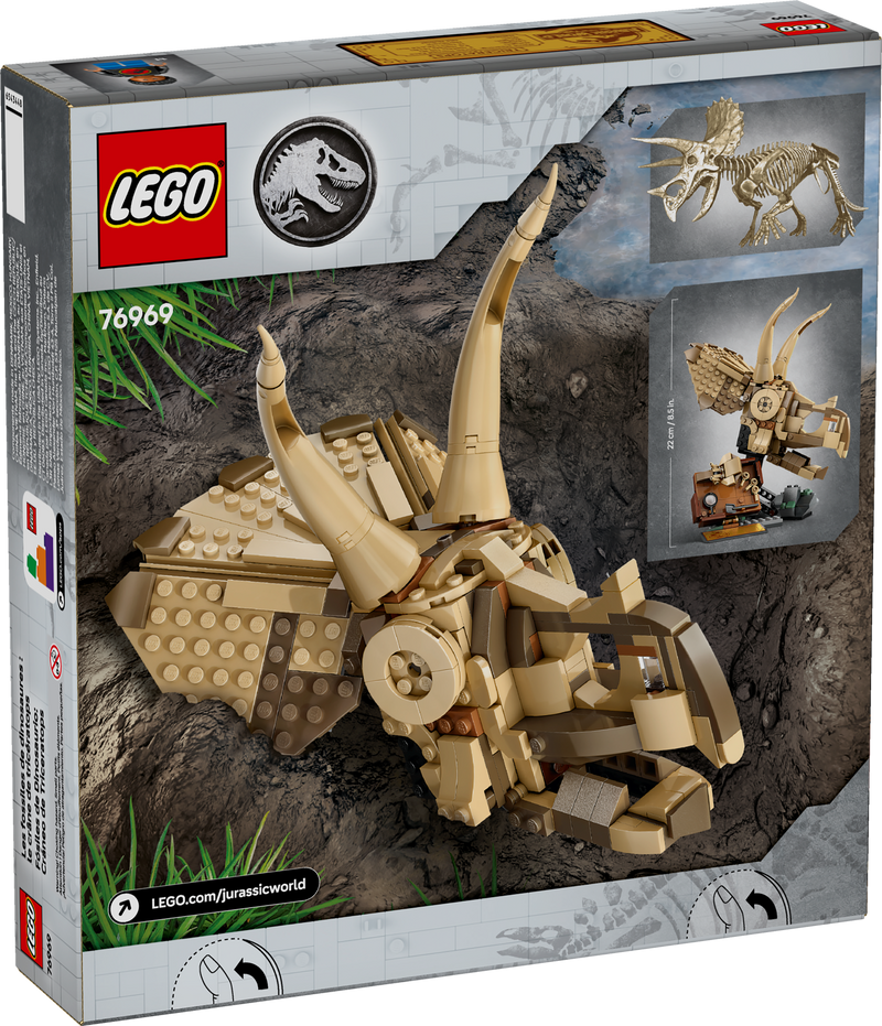 LEGO Triceratops Skull Dinosaur Fossils 468 Pieces - British product