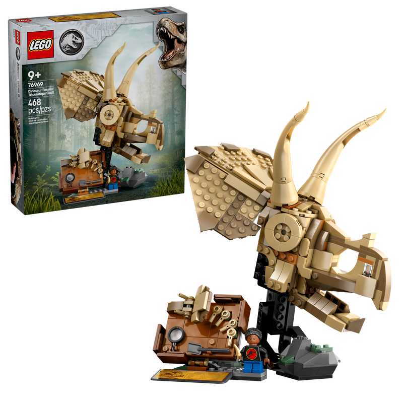 LEGO Triceratops Skull Dinosaur Fossils 468 Pieces - British product