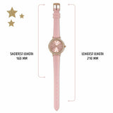 Tikkers pink polyurethane strap watch and bracelet set, UK version