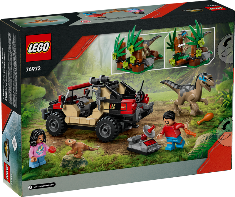 LEGO Jurassic World Raptor Off Road Escape 285 pieces, imported from the UK