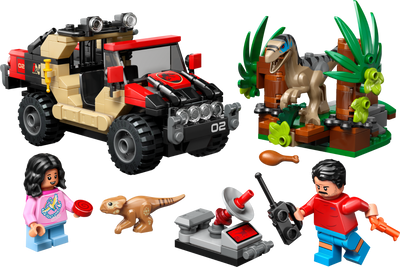 Lego LEGO Jurassic World Raptor Off Road Escape Building Set 285 pieces- Buy online at McGrocer
