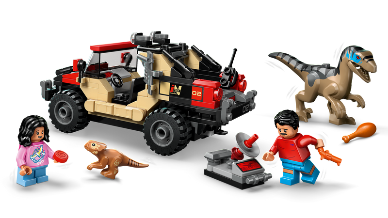 LEGO Jurassic World Raptor Off Road Escape 285 pieces, imported from the UK