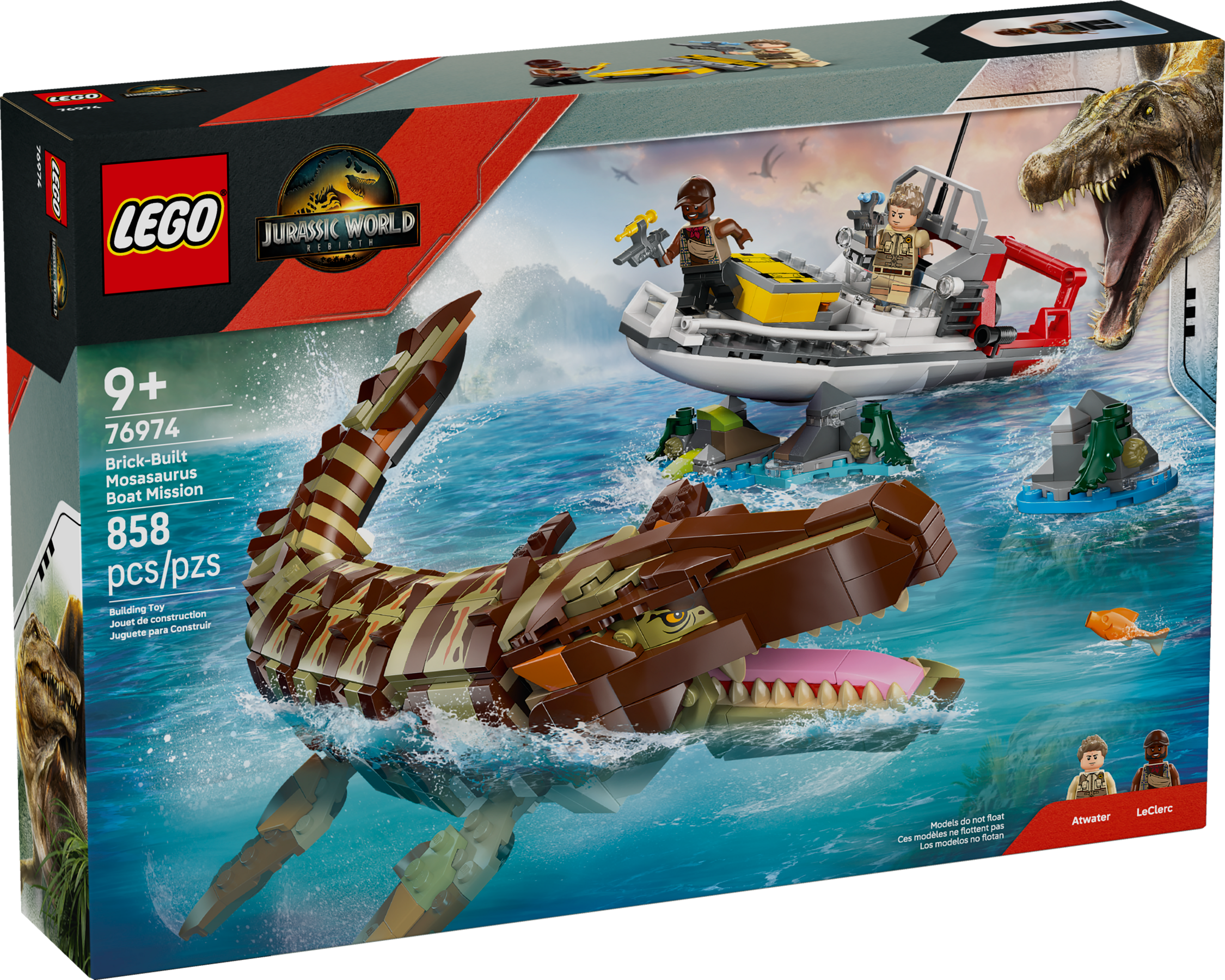 Lego Jurassic World Mosasaurus Boat Mission - British product