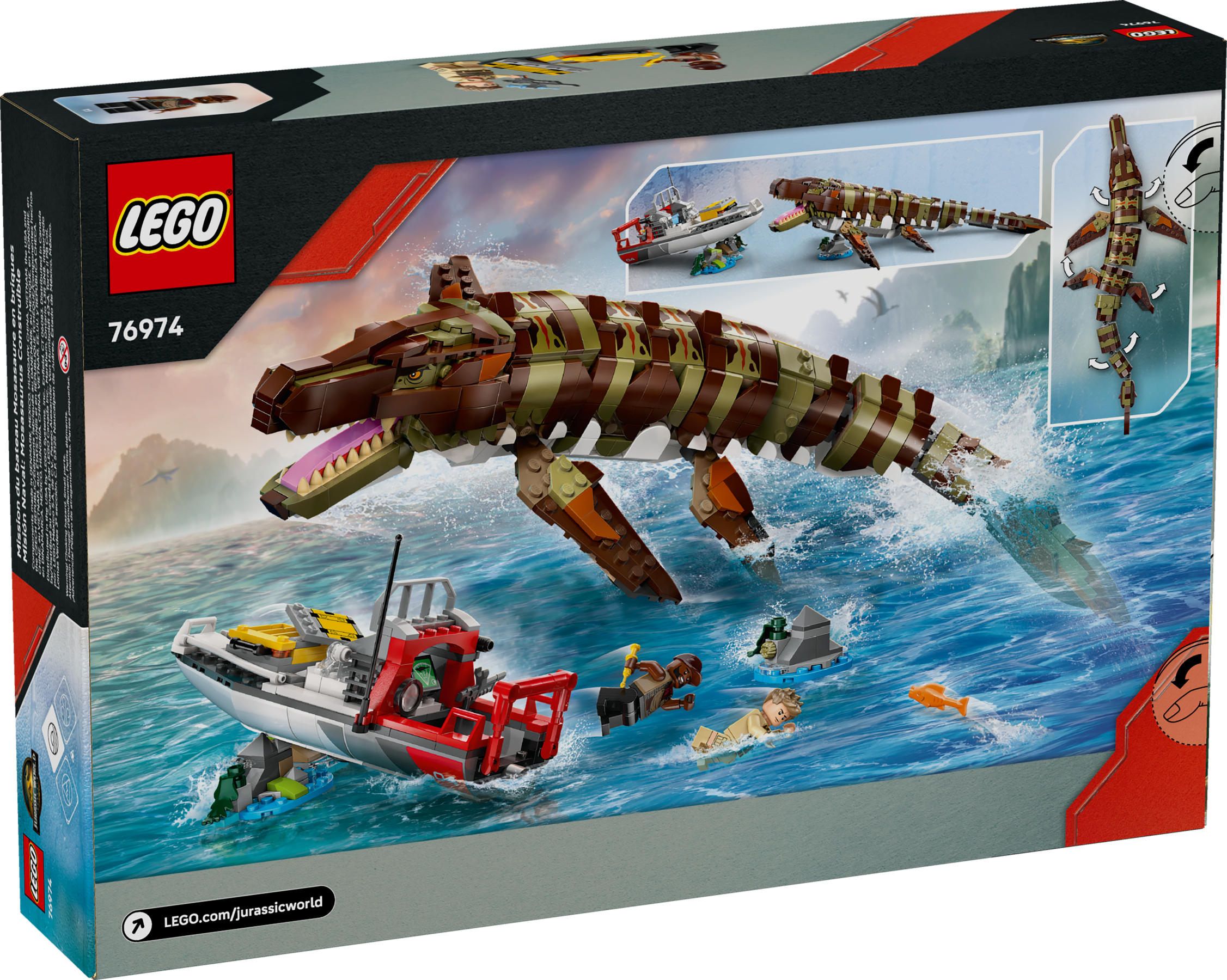 Lego Jurassic World Mosasaurus Boat Mission - British product