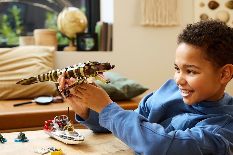 Lego Jurassic World Mosasaurus Boat Mission - British product