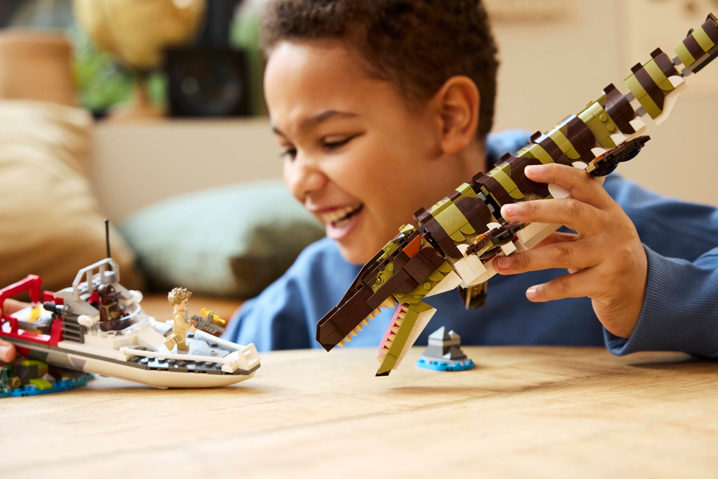 Lego Jurassic World Mosasaurus Boat Mission - British product