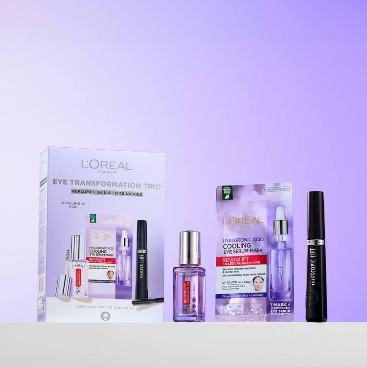 L'Oreal Paris eye transformation trio set - British product