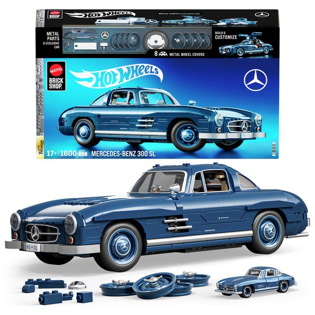 Mattel Brick Shop Mercedes-Benz 300 SL building set 1600 pieces (British brand)