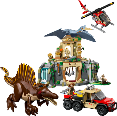 Set de construction LEGO Jurassic World Mission Spinosaurus 984 pièces