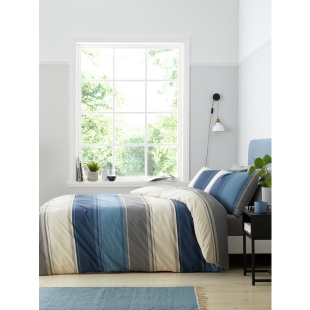 Fusion Betley Stripe Blue bedding set single - British product