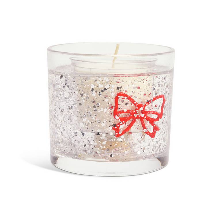 Argos Home bow refillable gel candle set Christmas Cookie scent - British product