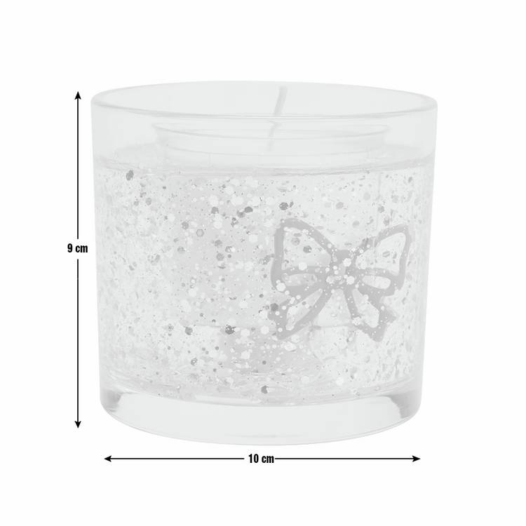 Argos Home bow refillable gel candle set Christmas Cookie scent - British product