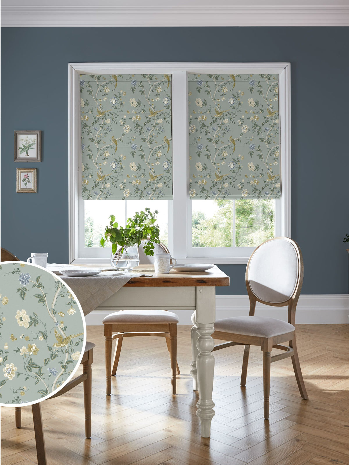 Laura Ashley roman blind Jade Green Summer Palace (British brand)