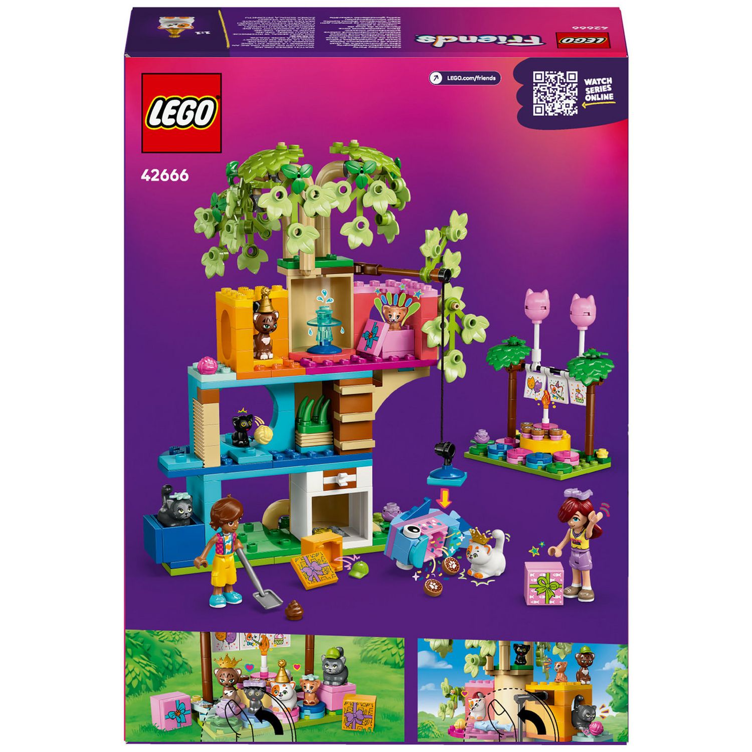 LEGO Friends cat tree house set 42666 - British product