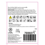 Argos Home rhubarb and elderflower singlewick candle, imported from the UK