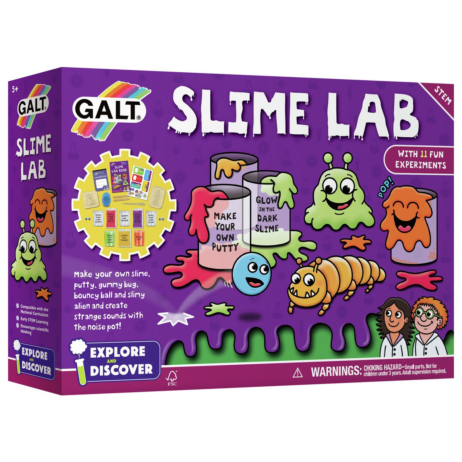 Galt Slime Lab Kit science toy, imported from the UK