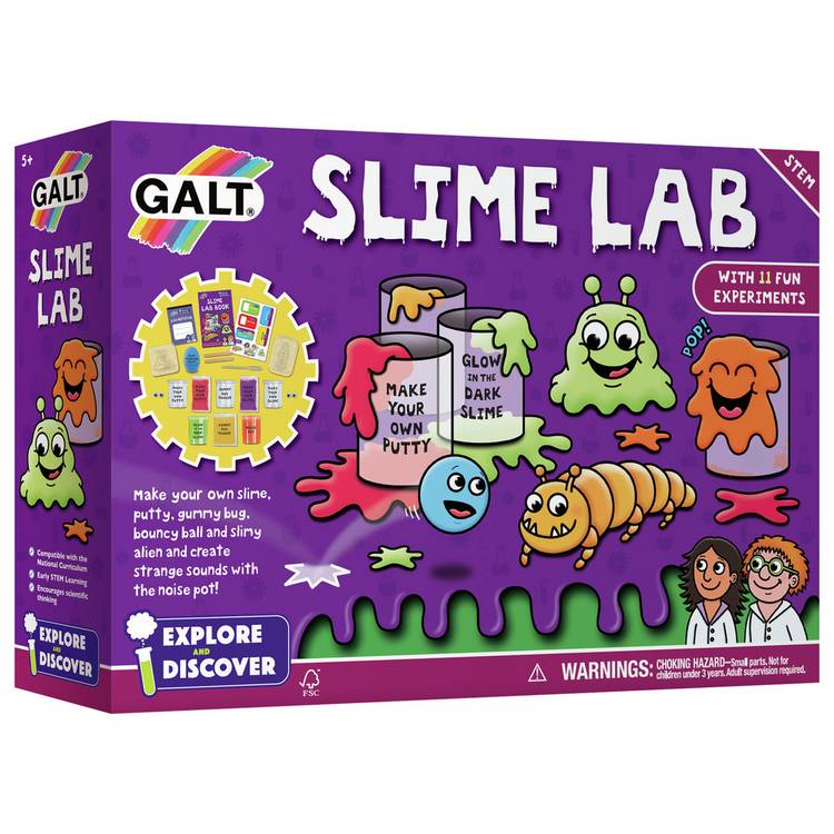 Galt Slime Lab Kit science toy, imported from the UK
