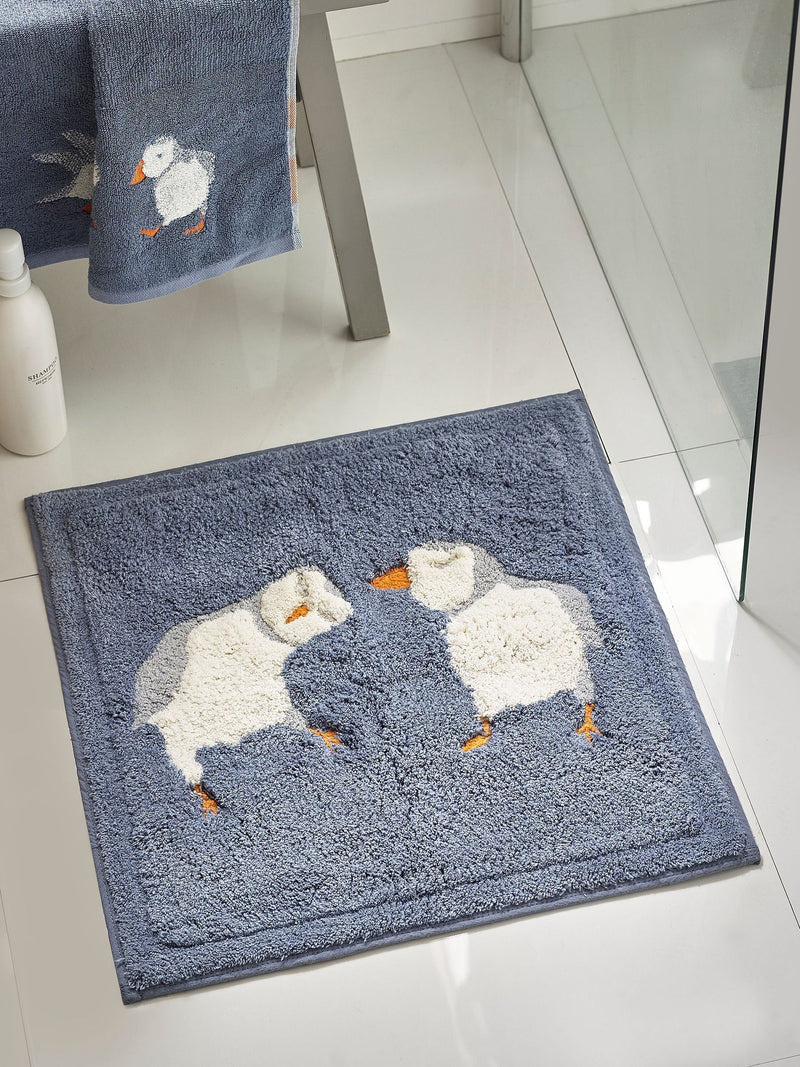 Blue Puffin 100% Cotton Bath Mat