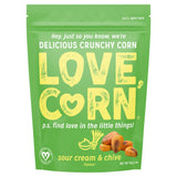 Love Corn Sour Cream & Chive Flavour Delicious Crunchy Corn 115g GOODS Sainsburys   