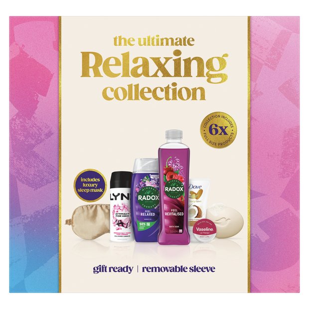 Unilever Relaxing Collection gift set with LYNX, Dove, Radox, Vaseline, UK version