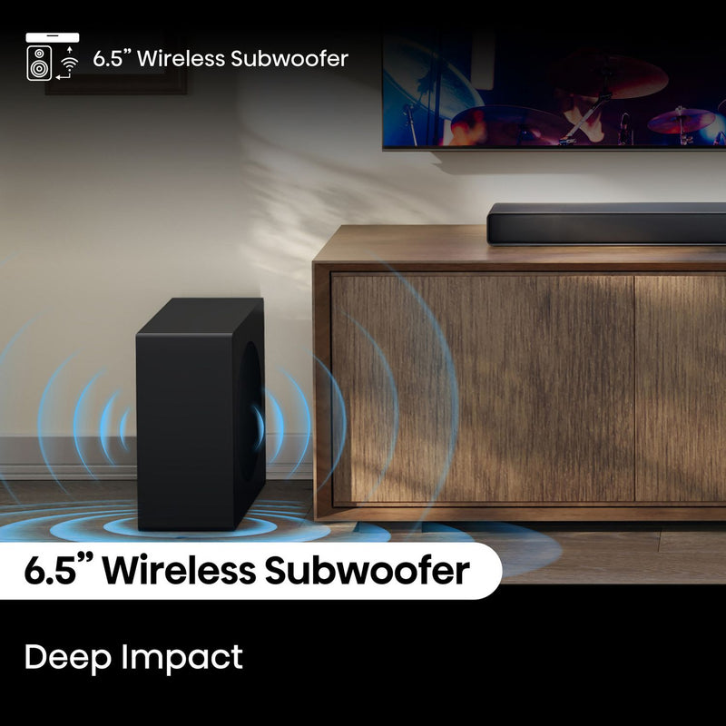 Hisense AX3120Q 3.1.2ch soundbar with wireless subwoofer (British brand)