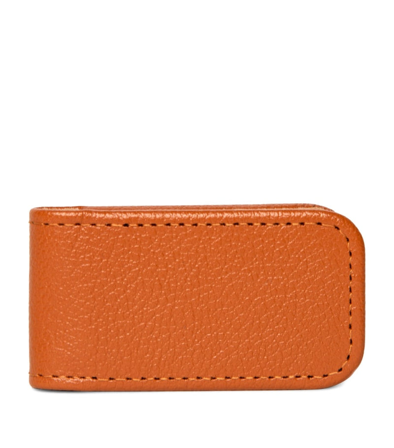 Ettinger Capra goat leather money clip, British brand