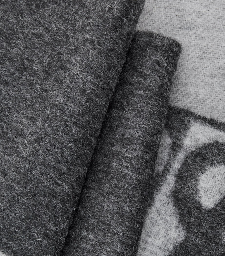 LOEWE wool-cashmere Anagram scarf, imported from the UK