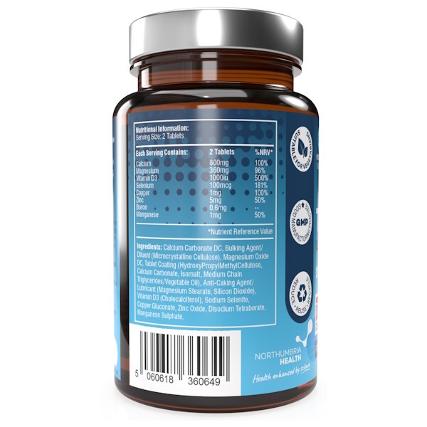 Northumbria Health Total Bone calcium complex 180 tablets - British product