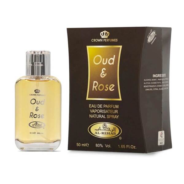 Al Rehab Oud & Rose EDP 50ml (British brand)