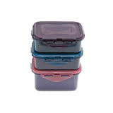 Lock & Lock Eco Rectangular Set 2x350ml & 470ml 3pc GOODS Sainsburys   