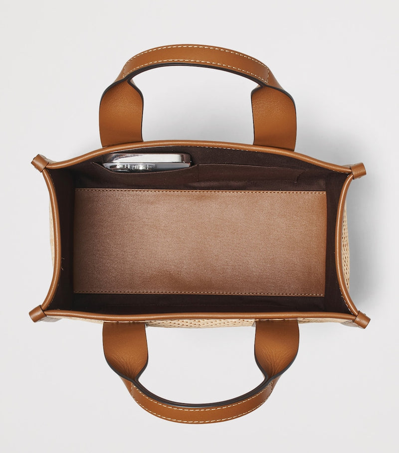 Aspinal of London Henley raffia tote bag - British product