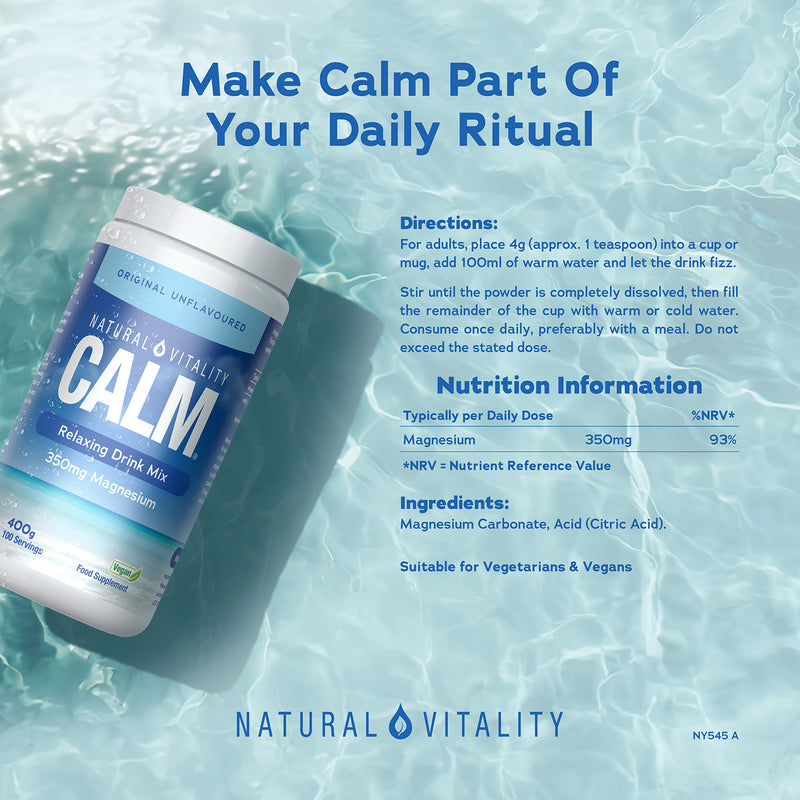 Natural Vitality drink mix Original Unflavoured 400g, imported from the UK