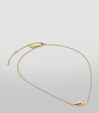Jimmy Choo diamond fine chain necklace gold-tone - British product