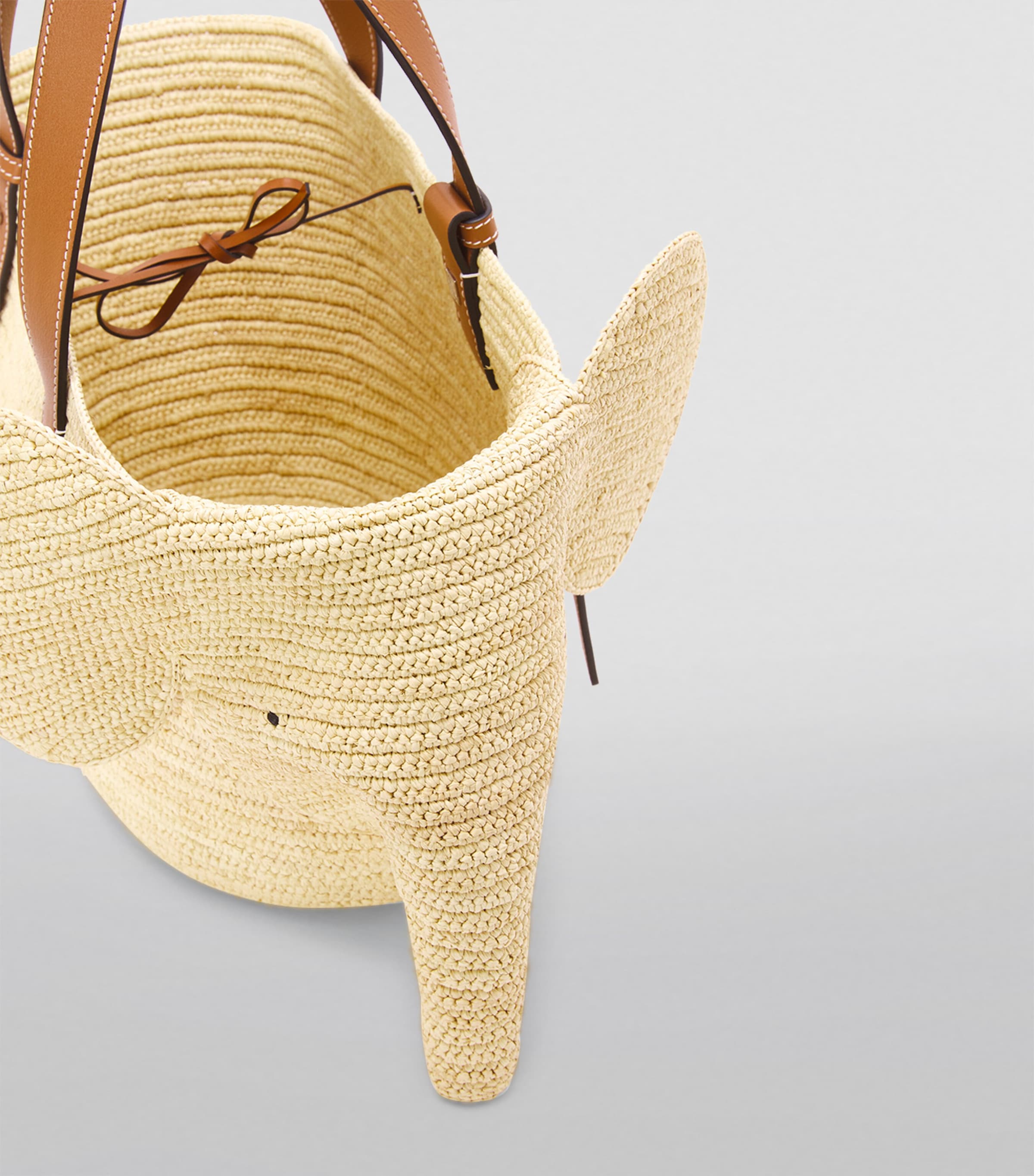 LOEWE woven elephant basket tote bag, UK version
