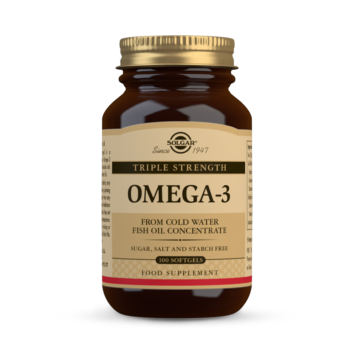 Solgar Triple Strength Omega-3 100 softgels, UK version