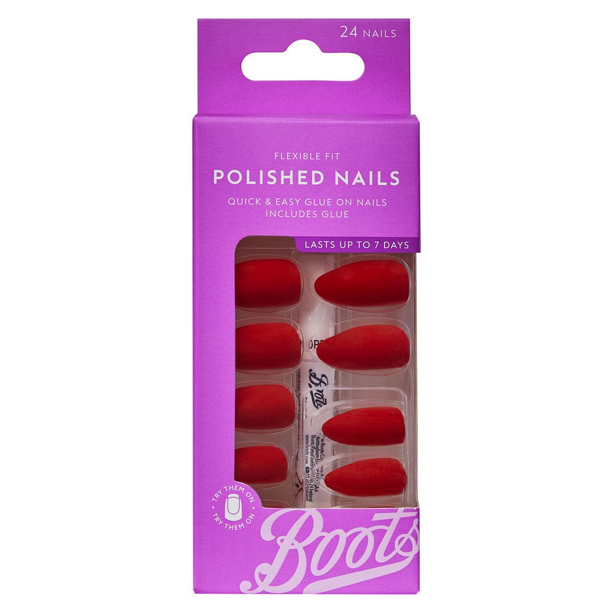 Boots Polished Nails - Fire Cracker - Bright Red GOODS Boots   