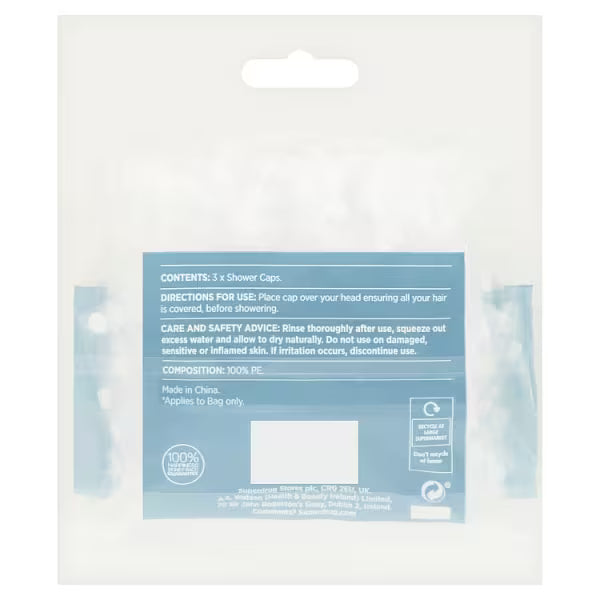 Dotty Shower Cap for bathroom use - British product