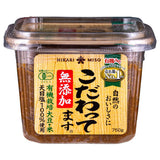 Hikari Miso organic soybean paste Mutenka Kodawattemasu, imported from the UK