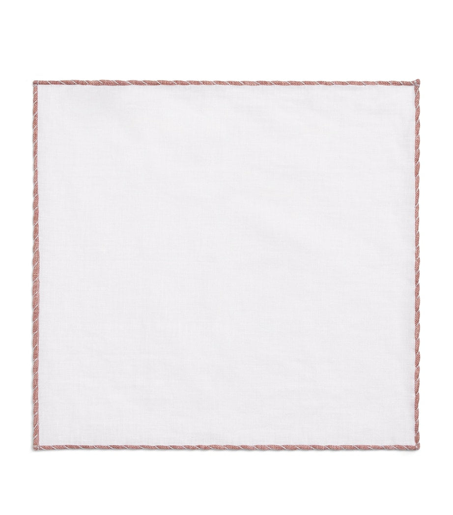 Eleventy cotton-wool pocket square 33cm, imported from the UK