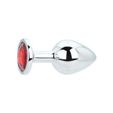 Loving Joy Toosh gold metal butt plug medium red stone (British brand)